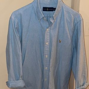 Vintage Polo Ralph Lauren blue button up M